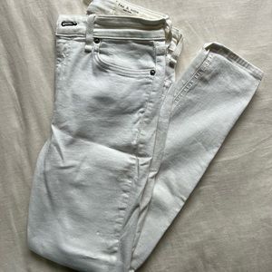 Rag and Bone white skinny jeans